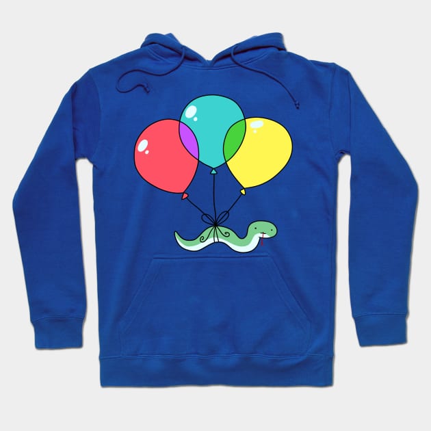 Balloon Snake Hoodie by saradaboru